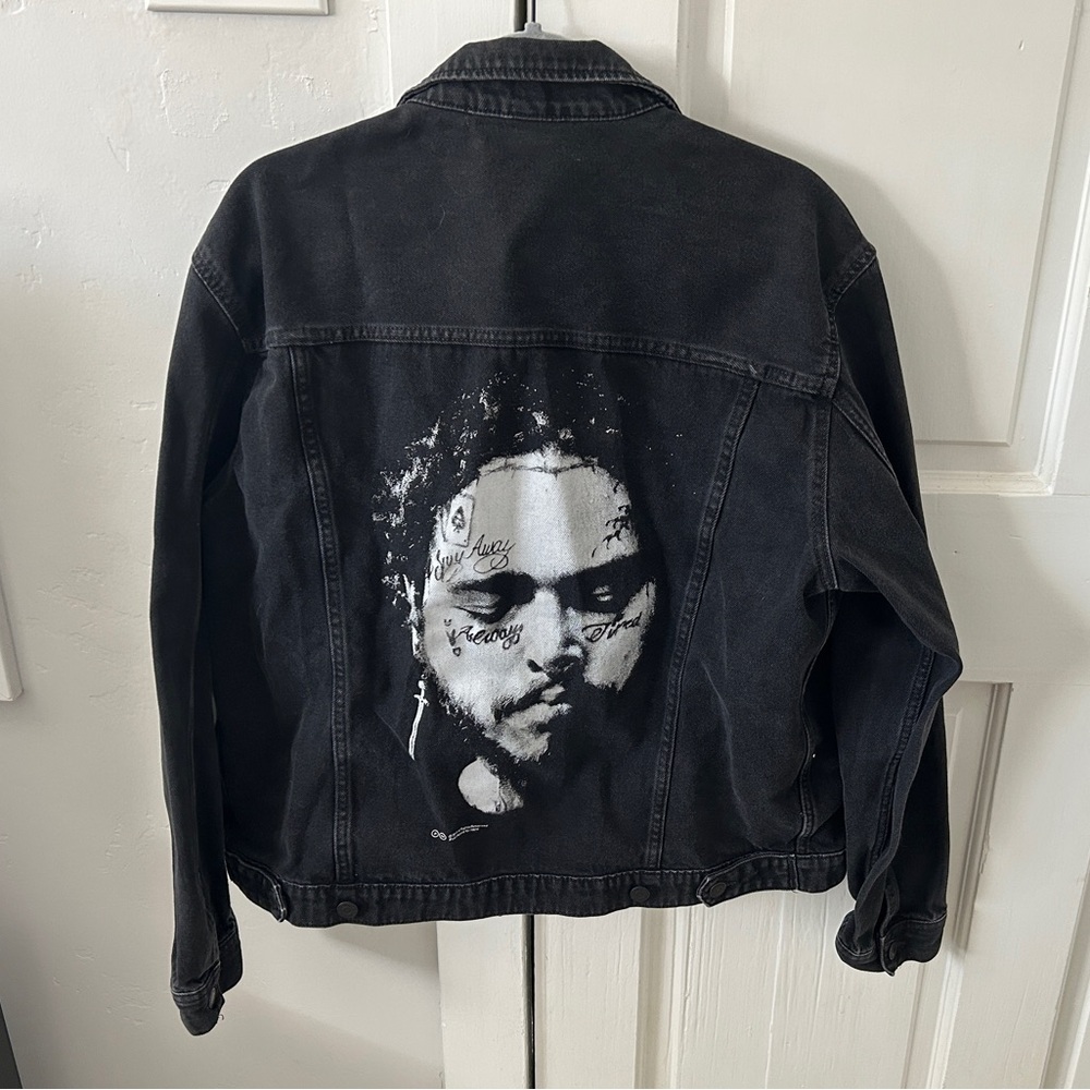 Posty Co X H&M Divided Post Malone Black Jean Jacket